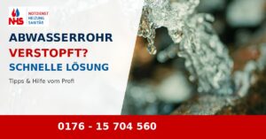 Abwasserrohr verstopft