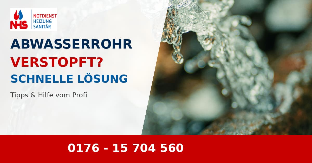 Abwasserrohr verstopft
