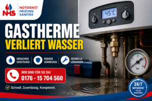 gastherme verliert wasser