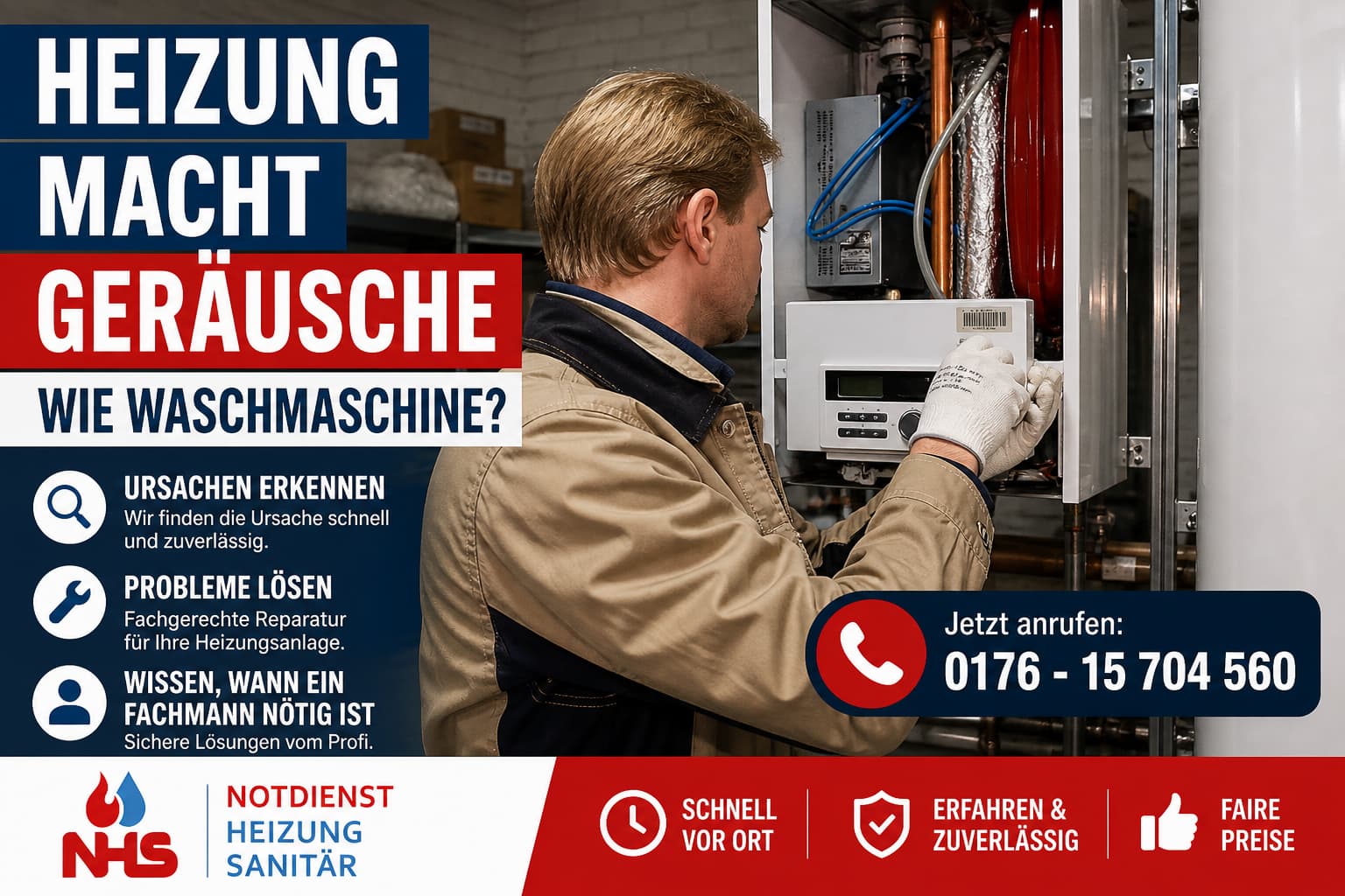 heizung macht geräusche wie waschmaschine
