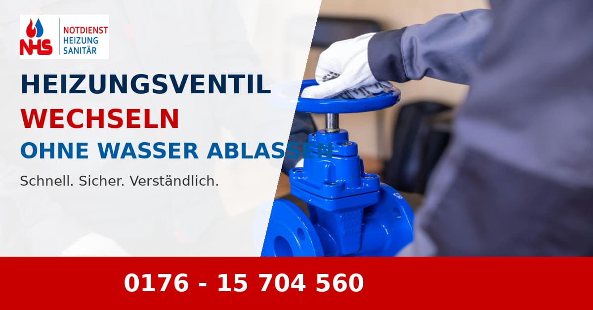 heizungsventil wechseln ohne wasser ablassen